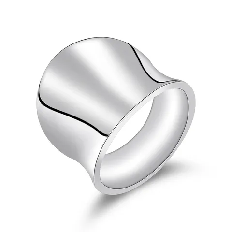 European & American Fashion Titanium Steel Men’s Ring Wide Band Stainless - Stainless Steel jewelry made by BlueOne Jewelry