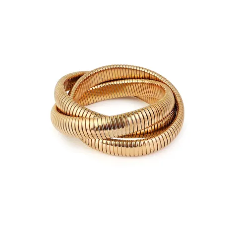 Plated Brass Exaggerated Versatile Punk Style Three-layer Bracelet Female Europe and the United - Plated Brass jewelry made by BlueOne Jewelry