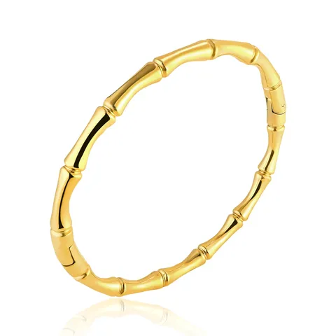 Minimalist Fashion Bamboo Titanium Steel Bracelet Female Summer Niche Ins Stainless Steel - Stainless Steel jewelry made by BlueOne Jewelry