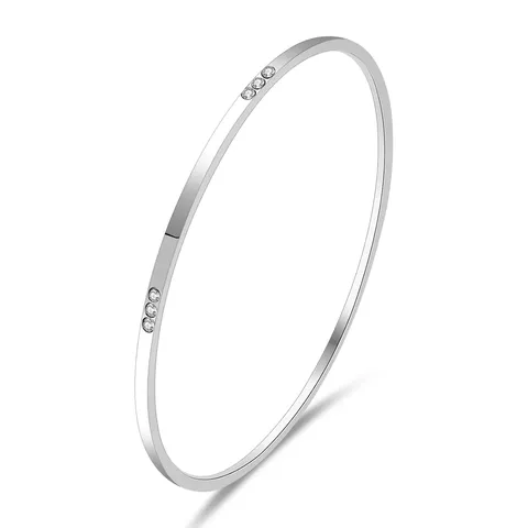 Cubic Zirconia Fashion Creative Zirconium Steel Bracelet for Women Trending Style Elegant Aesthetic - Stainless Steel jewelry made by BlueOne Jewelry