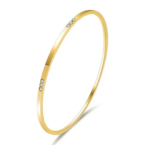 Fashion Creative Zirconium Steel Bracelet for Women Trending Style Elegant Aesthetic - Stainless Steel jewelry made by BlueOne Jewelry
