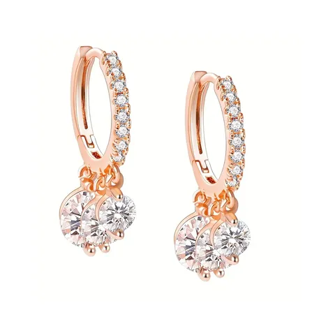 Fashionable Atmosphere Earrings Female Burst Paragraph Europe and the United States - Plated Brass jewelry made by BlueOne Jewelry