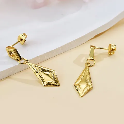 Instagram Geometric Diamond-shaped Earrings for Women Stainless Steel Jewelry Geometric Diamond - Stainless Steel jewelry made by BlueOne Jewelry