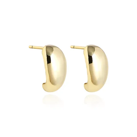 Japan and South Korea Flow Light Small Earrings Light Luxury Earrings - Plated Brass jewelry made by BlueOne Jewelry