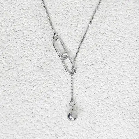 Korean Version of the Niche Design Senior Titanium Steel Necklace Female Collarbone Chain - Stainless Steel jewelry made by BlueOne Jewelry