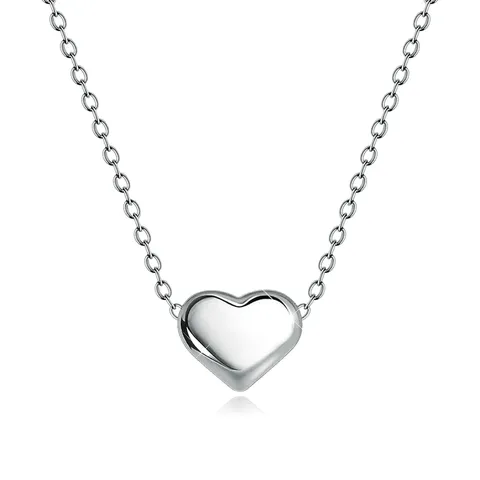 Light Luxury Senior Design Versatile Simple Heart-shaped Collarbone Chain Europe and - Plated Brass jewelry made by BlueOne Jewelry