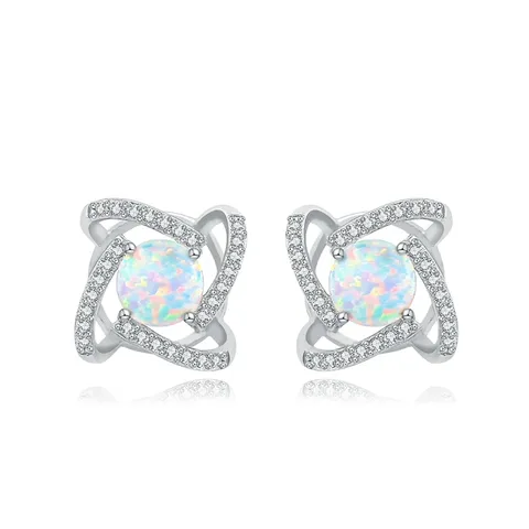 Netflix Lights Luxury Temperament Diamond-set Australian Primitive Earrings Delicate Wind Ins - Plated Brass jewelry made by BlueOne Jewelry
