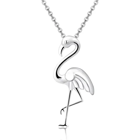 Flamingo Necklace Platform European and American Jewelry - Plated Brass jewelry made by BlueOne Jewelry