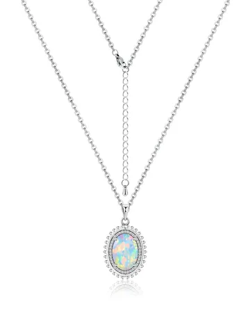 Opal Necklaces Luxury Dreamy Temperament Niche Chain - Plated Brass jewelry made by BlueOne Jewelry