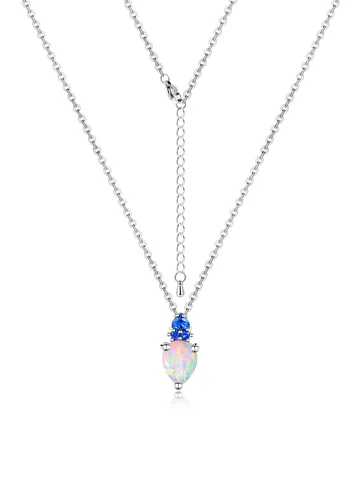 Style Water Drop Necklace Temperament Simple Japanese Light Luxury Pendant Collarbone Chain - Plated Brass jewelry made by BlueOne Jewelry