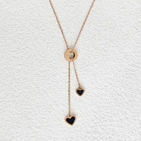 Niche Design Super Fairy Titanium Steel Necklace Female Models Light Luxury Collarbone Chain - Stainless Steel jewelry made by BlueOne Jewelry