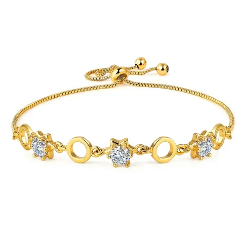 Niche Korean Design Micro-set Strings Hand Jewelry Bracelets Girls Small Fresh - Plated Brass jewelry made by BlueOne Jewelry
