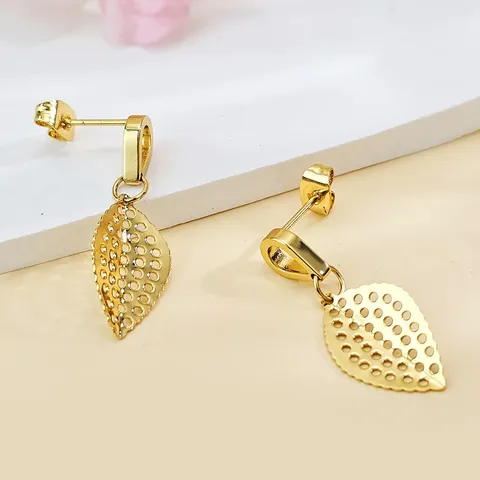Retro Style Jewelry Earrings Diverse Geometric Leaf-shaped Earrings Fashion Jewelry - Plated Brass jewelry made by BlueOne Jewelry