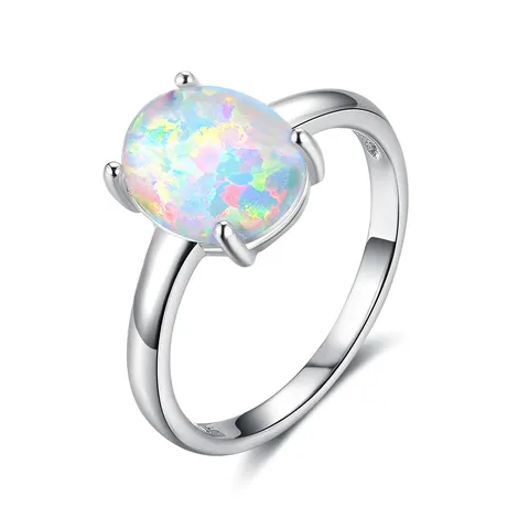 Ring Solitaire Hand Jewelry European and American Jewelry Silver Ring 925 - 925 Sterling Silver jewelry made by BlueOne Jewelry