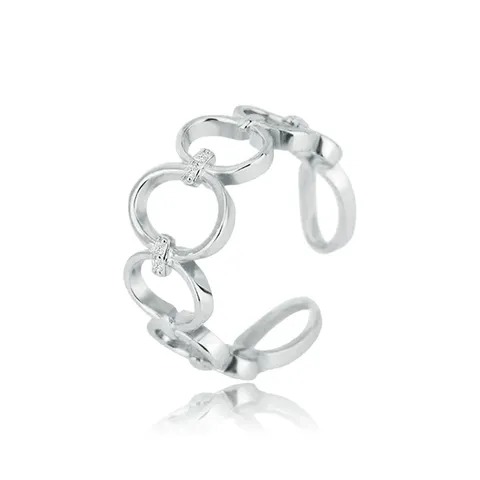 Round Skeleton Ring Women’s Europe and the United States Personalized Skeleton - Plated Brass jewelry made by BlueOne Jewelry