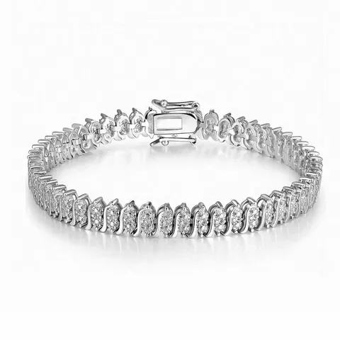 Cubic Zirconia Set Zirconia Bracelet Women Light Luxury Retro Niche Design Senior Models - Plated Brass jewelry made by BlueOne Jewelry