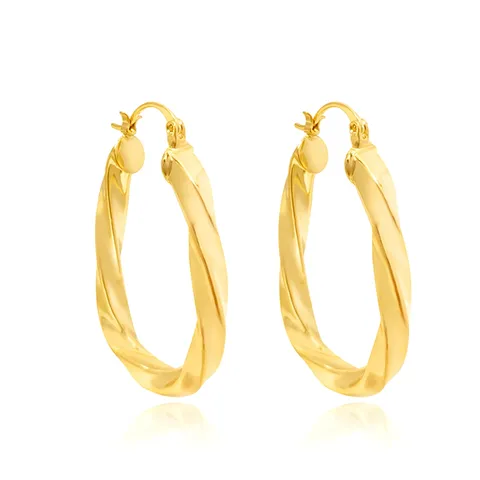Simple Light Luxury Temperament Earrings Fashion Geometric Hollow Earrings - Plated Brass jewelry made by BlueOne Jewelry