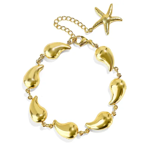 Simple Light Luxury Geometric Glossy Stainless Steel Bracelet Female Niche Versatile - Stainless Steel jewelry made by BlueOne Jewelry