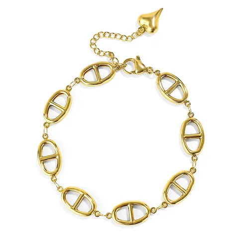 Simple Light Luxury Niche Design Premium Pig Nose Bracelet Female Titanium - Stainless Steel jewelry made by BlueOne Jewelry