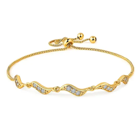 Simple Versatile Fashion Diamond Bracelet Ins Cold Temperament Jewelry Female Gift - Plated Brass jewelry made by BlueOne Jewelry