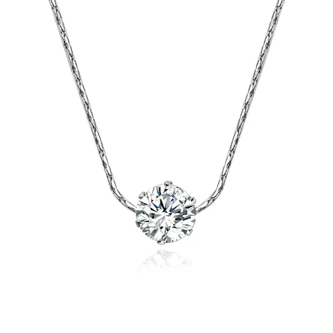 Six Claws Diamond Necklace Female Korean Version of the Simple and Collarbone Chain - Plated Brass jewelry made by BlueOne Jewelry