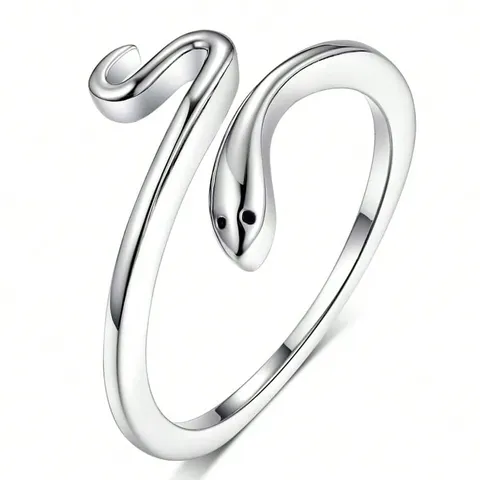 Snake Ring Europe and the United States Open Index Finger Ring - Plated Brass jewelry made by BlueOne Jewelry