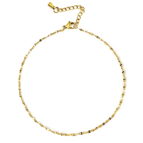 Sparkling Anklet Women’s Niche Premium Feeling Ankle Jewelry Foot Chain - Plated Brass jewelry made by BlueOne Jewelry
