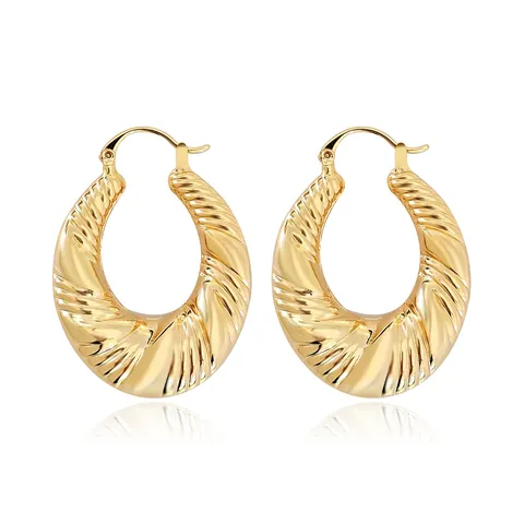 Titanium Steel Earrings Geometric U-shaped Senior Texture Earrings Personality Versatile Women’s - Stainless Steel jewelry made by BlueOne Jewelry