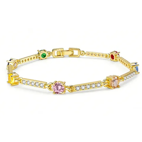Zirconia Women’s Gold Bracelet European & American Creative - Plated Brass jewelry made by BlueOne Jewelry