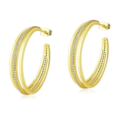 Triple Layers Earrings European and American Personalized Premium Earrings - Plated Brass jewelry made by BlueOne Jewelry