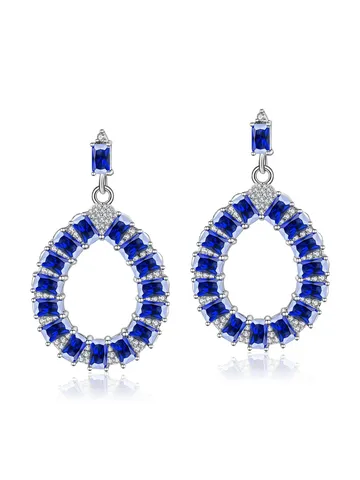 Cubic Zirconia Winter Geometric Zircon Earrings and Stud Earrings Light Luxury - Plated Brass jewelry made by BlueOne Jewelry