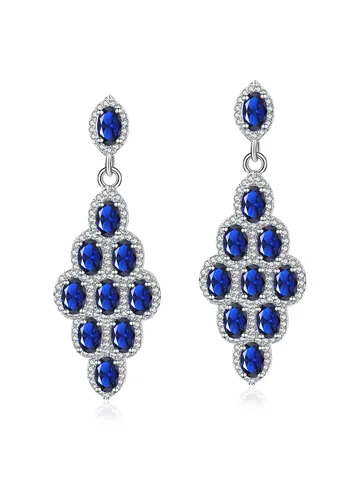 Winter Geometric Zircon Earrings and Stud Earrings Light Luxury - Plated Brass jewelry made by BlueOne Jewelry