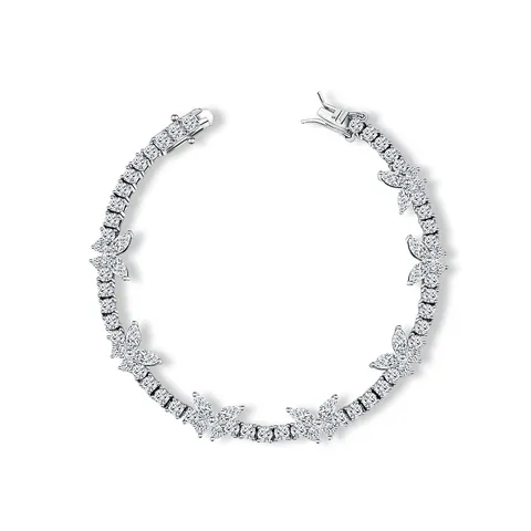 Cubic Zirconia Women Bracelet Full Zirconia Wedding Design Women Jewelry - Plated Brass jewelry made by BlueOne Jewelry