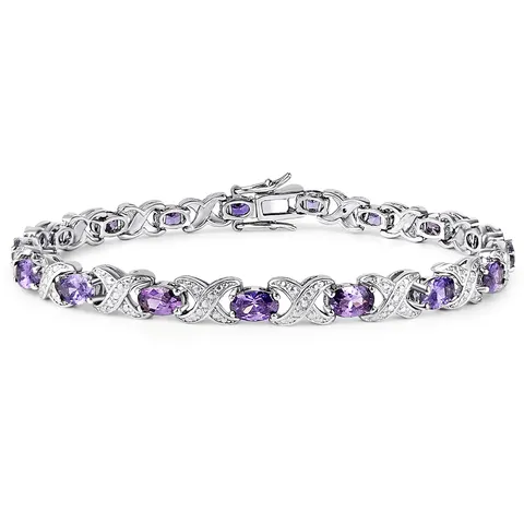 Cubic Zirconia Zircon Bracelet Zircon Set Fashion Hand Jewelry Sourcing Bracelet - Plated Brass jewelry made by BlueOne Jewelry