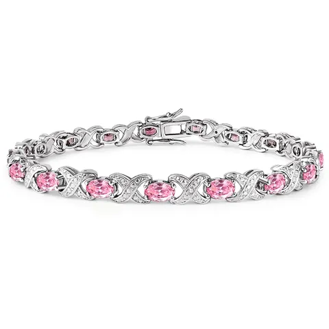 Zircon Bracelet Zircon Set Fashion Hand Jewelry Sourcing Bracelet - Plated Brass jewelry made by BlueOne Jewelry