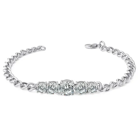 Zirconia Bracelet Women Niche Design Sense - Plated Brass jewelry made by BlueOne Jewelry