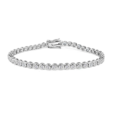 Zirconia Senior Sense Bracelet Full of Diamonds Personalized Fashion Trend in - Plated Brass jewelry made by BlueOne Jewelry