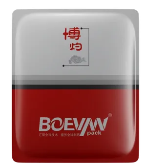 4 Side Seal Sachet pouch produced on the Boevan BHD-130S Horizontal Form Fill Seal Machine for Shaped Doypack