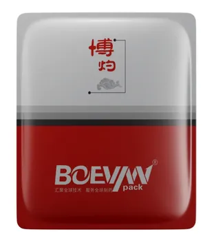 4 Bolsa de Sachet de vedação lateral produzida na máquina de embalagem de bolsa horizontal pré-made BHP-280D Duplex