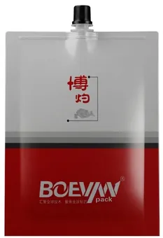 Bolsa Spout Pouch produzida no BHP-280D Duplex Horizontal Premade Pouch Packing Machine