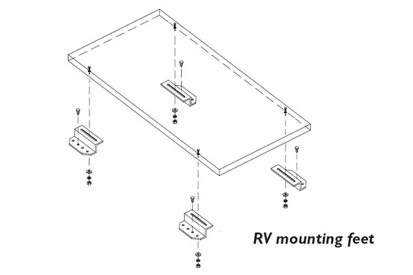 Solar Panel Flush Mount Kit