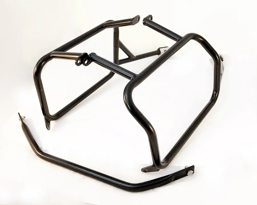 Schwarze Edelstahlständer für Triumph Tiger 800