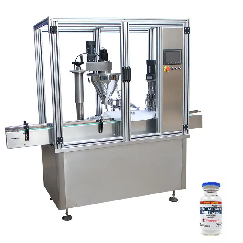 Powder Bottle Filling Capping Machine