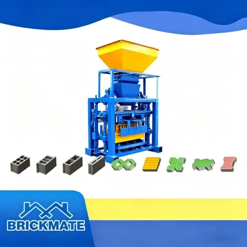 Semi Auto Concrete Block Machine