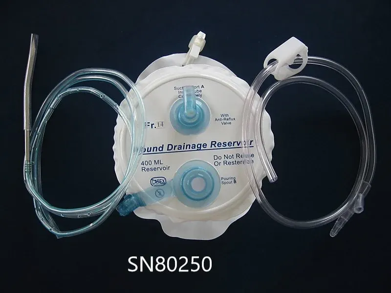 Wunddrainage-Set, 200/400/500ml mit Drain FR10-FR18