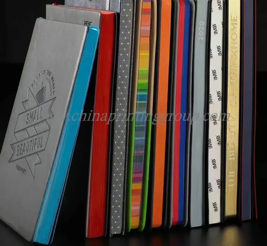 Branded Notebooks A6 Soft PU Leather with Luxury Color Edges