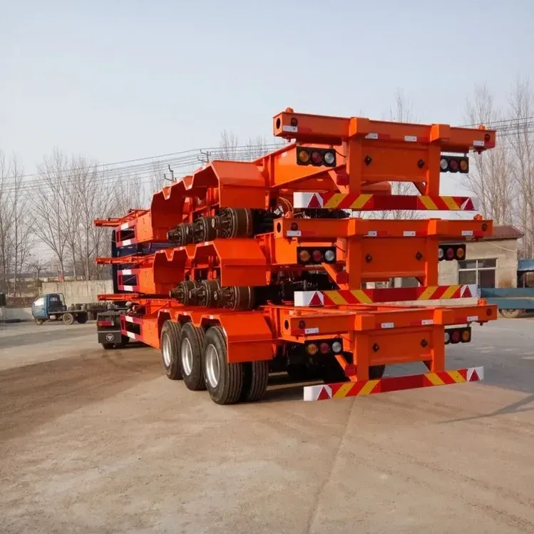 40FT 3 Axles Container Skeleton Semi Trailer