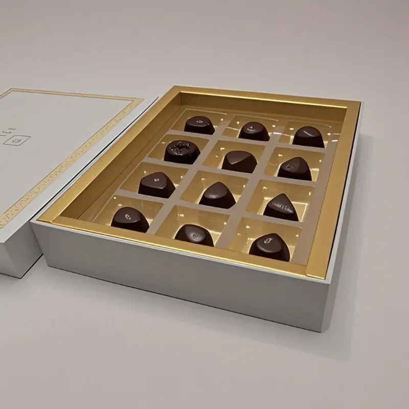 Chocolate Packaging Box With Clear PVC Insert