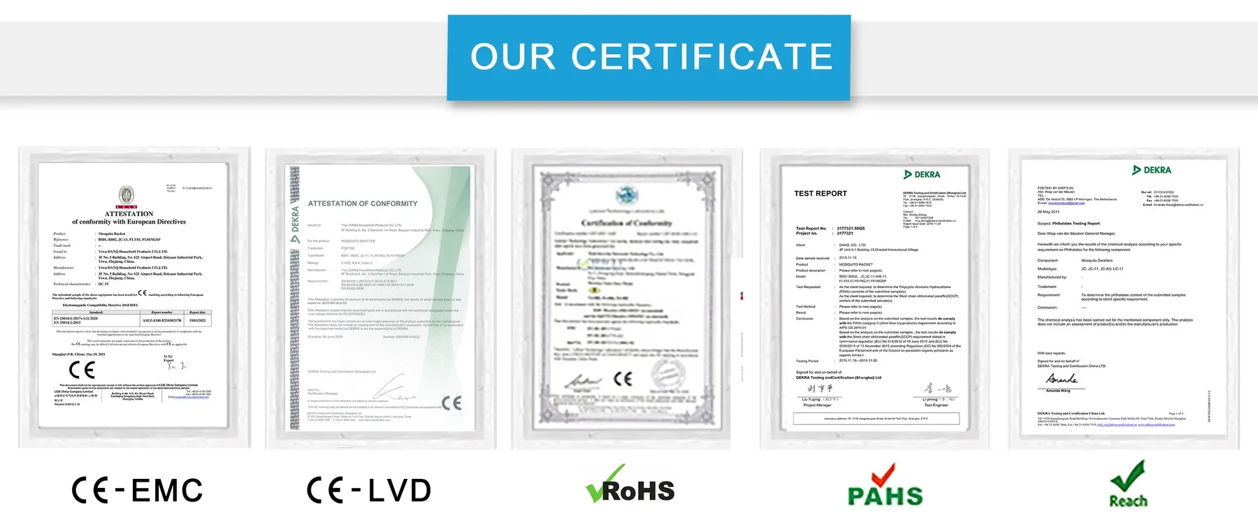 CE RoHS PAHs And REACH For Insect Killer Imports