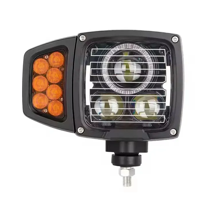 9inch LED Heated Snow Plow Headlights IP68 Heated LED Anti-icing LED Combination Headlight